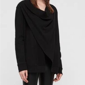 Allsaints Drina drape cotton jacket size M